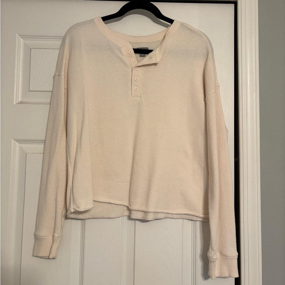 Aerie women’s Henley crewneck